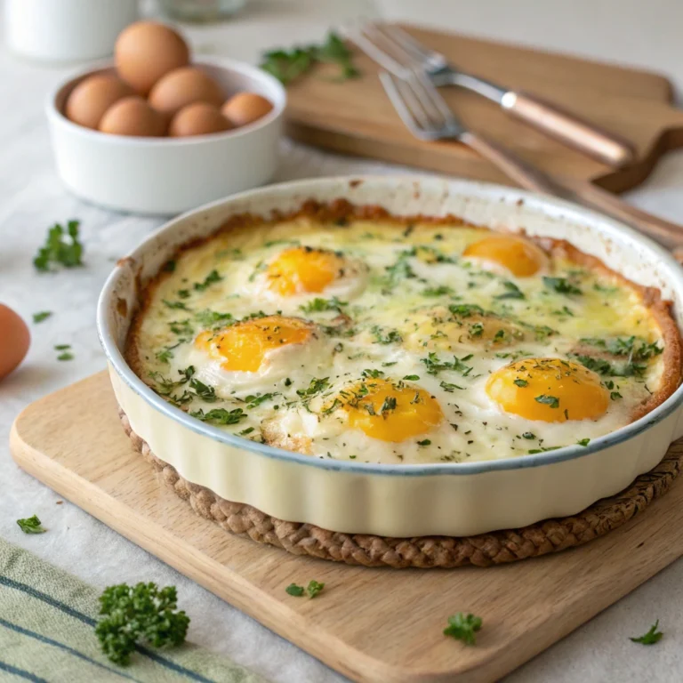 cheese and herb egg-bake