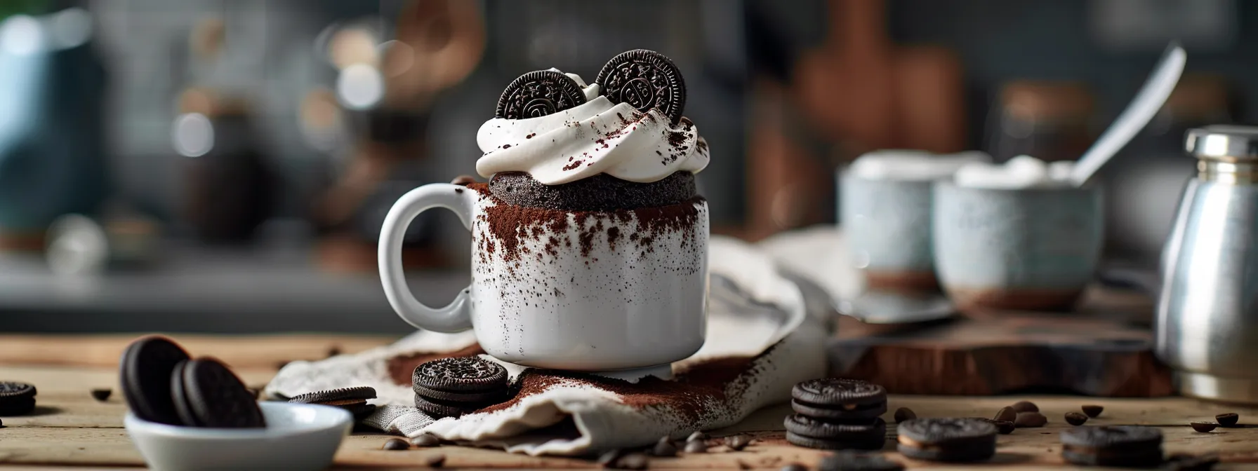 Ingredients for the Oreo Mug Cake